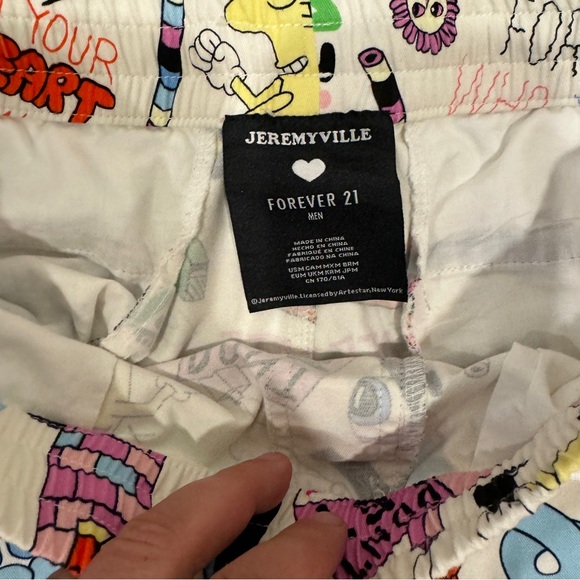 Jeremyville/Forever21 colab shorts XL 80’s inspired print  limited edition - Picture 5 of 8